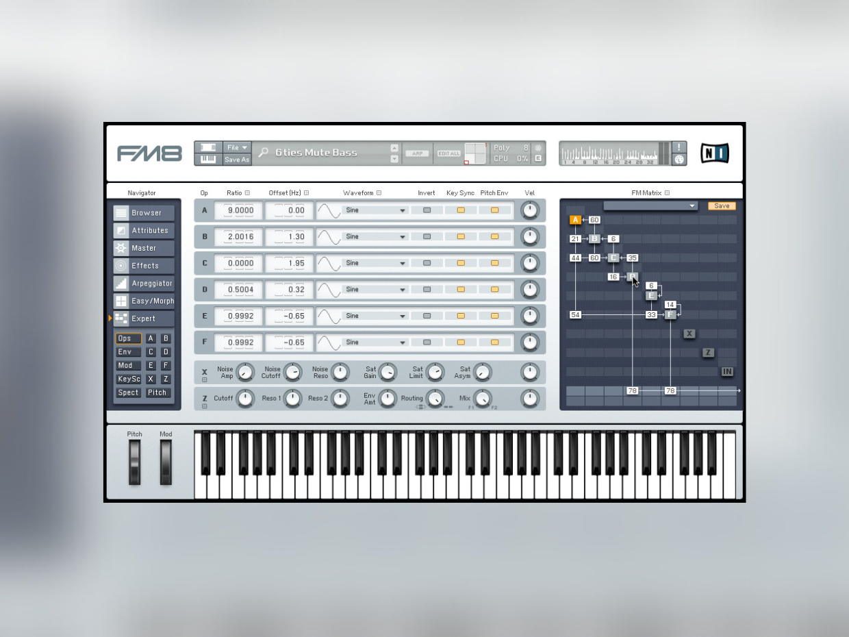 Native Instruments FM8 product artwork