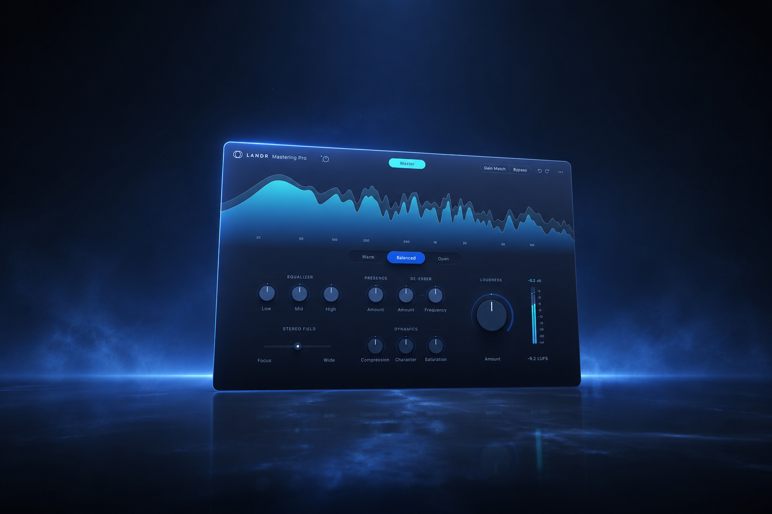 LANDR Mastering Suite product artwork