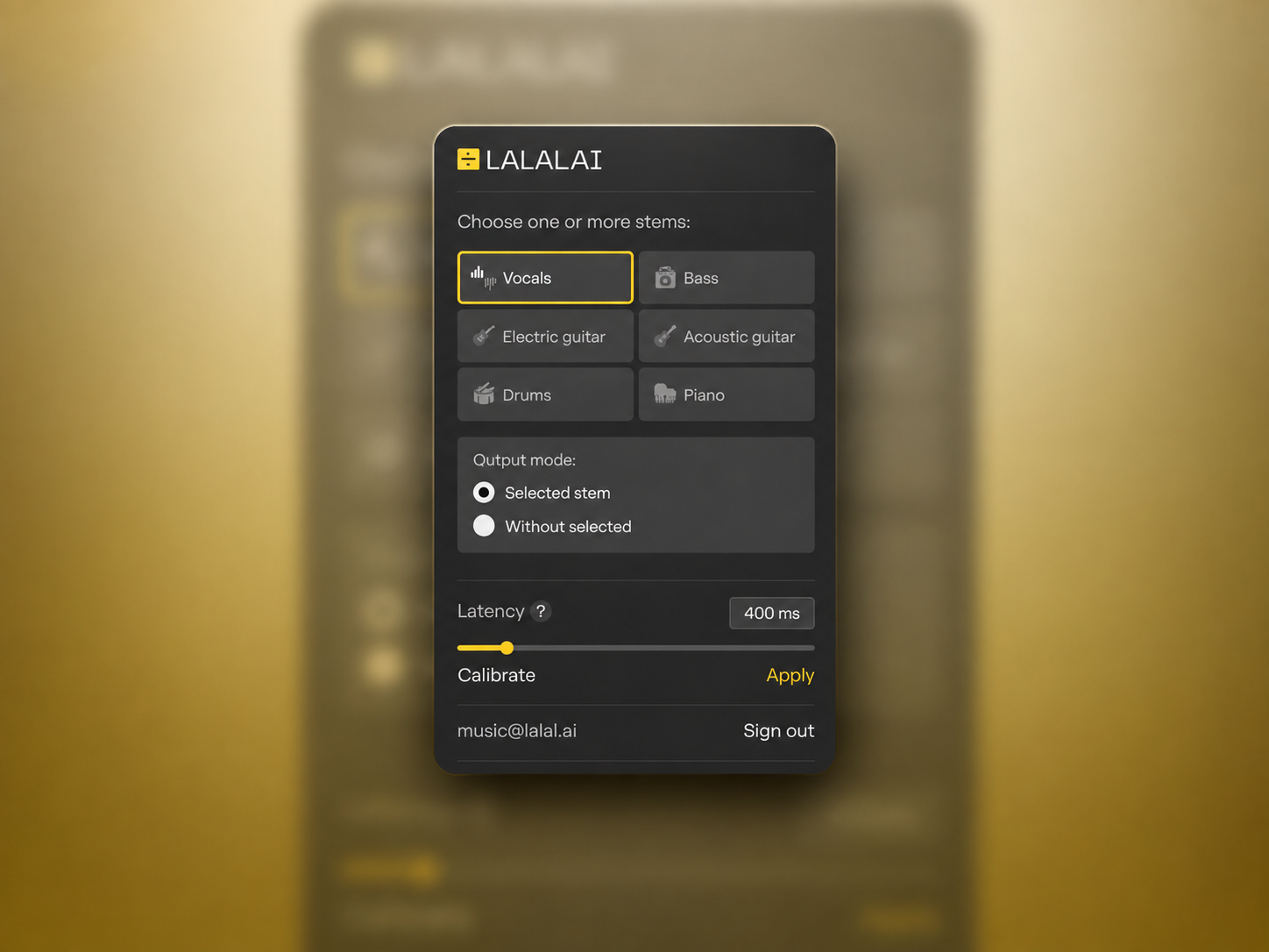Lalalai Vocal Seperator product artwork