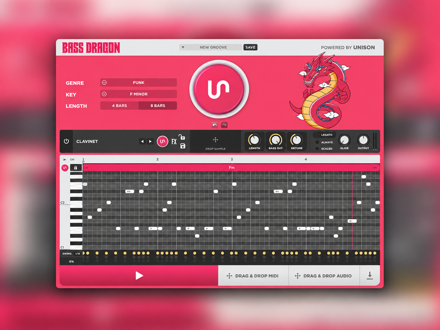 Unison Bass Dragon product artwork